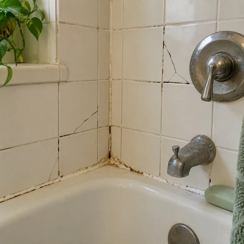 Bathroom surfaces and fixtures illustrating a remodeling project